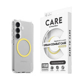 CARE by PanzerGlass Samsung Galaxy S25 FLAGSHIP Urban Combat Deksel - Qi Kompatibel - Gjennomsiktig / Chardonnay