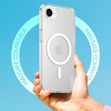 CARE by PanzerGlass iPhone 17e / 16e FLAGSHIP Urban Combat Deksel - MagSafe Kompatibel - Transparent / White