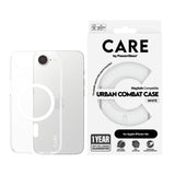 CARE by PanzerGlass iPhone 17e / 16e FLAGSHIP Urban Combat Deksel - MagSafe Kompatibel - Transparent / White