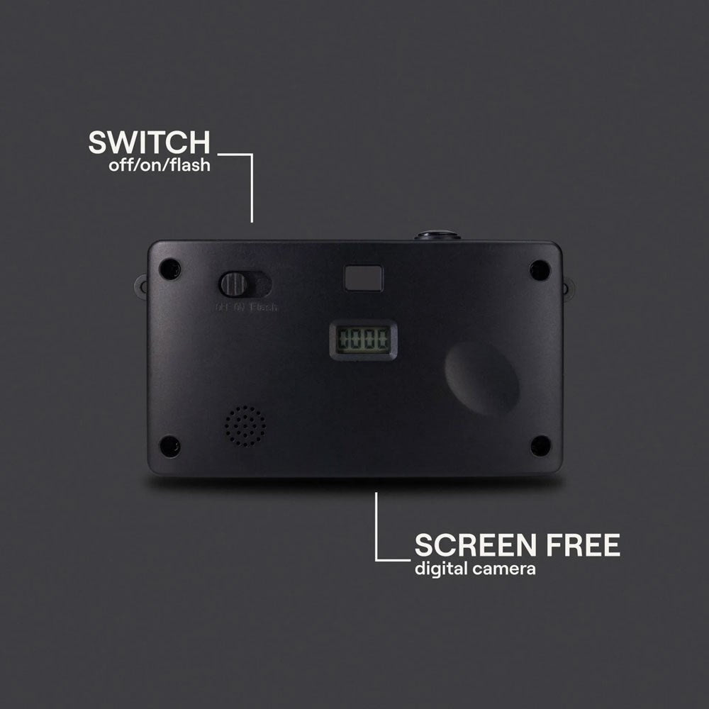 Camp Snap Skjermløst Digitalkamera - 8 Megapiksler - Oppladbart - Stealth Black