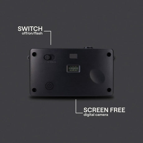 Camp Snap Skjermløst Digitalkamera - 8 Megapiksler - Oppladbart - Stealth Black