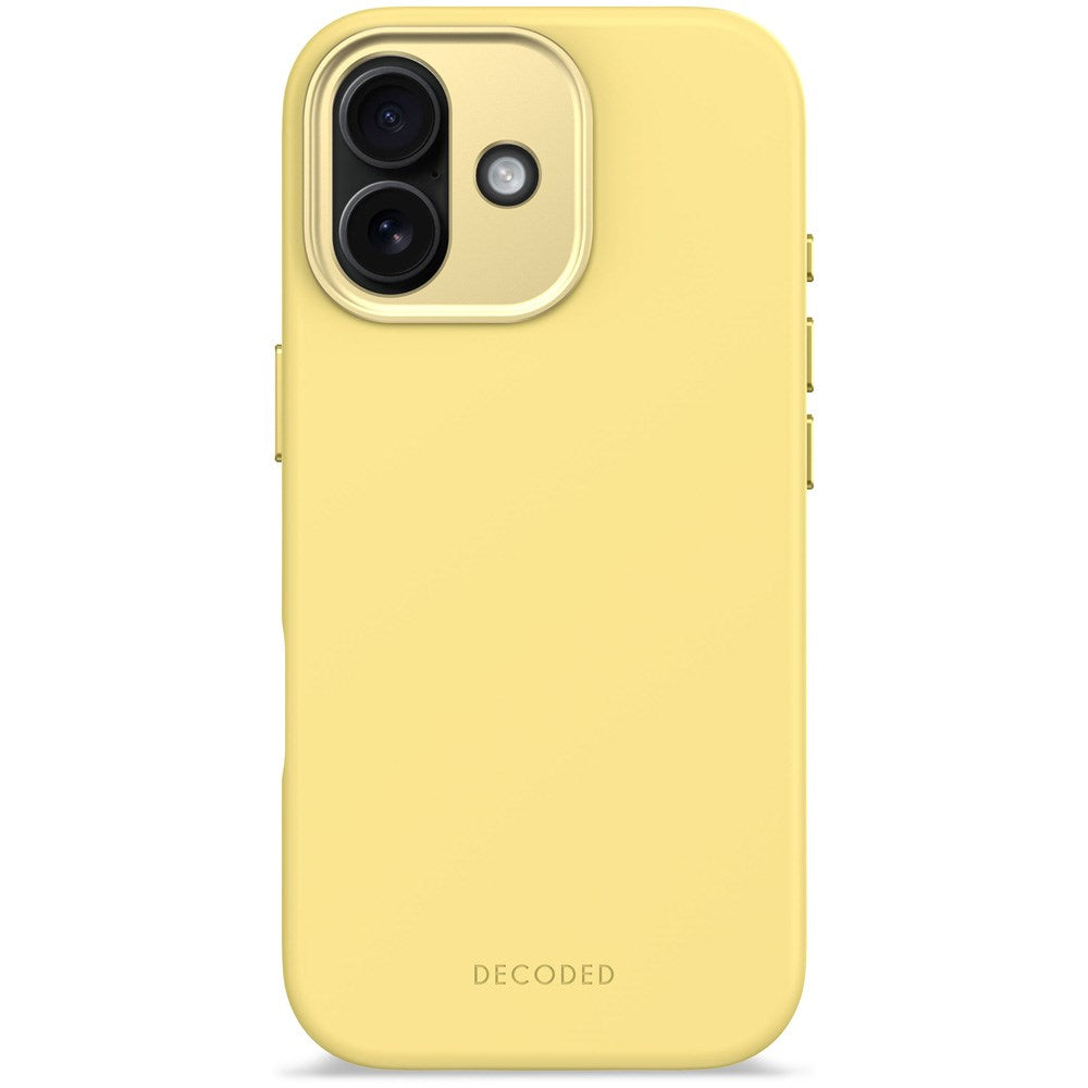 Decoded iPhone 17 AntiMicrobial Silikon Deksel - MagSafe Kompatibel - Yuma Yellow