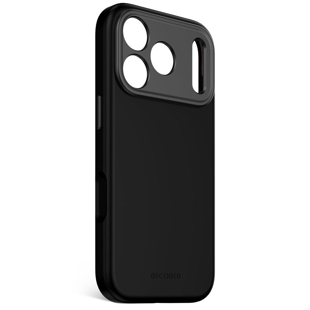 Decoded iPhone 17 Pro AntiMicrobial Silikon Deksel - MagSafe Kompatibel - Phantom Black