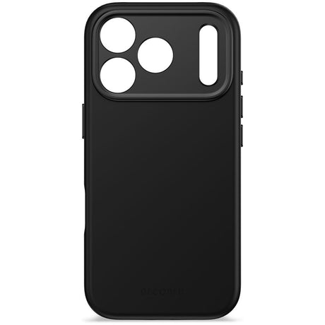Decoded iPhone 17 Pro AntiMicrobial Silikon Deksel - MagSafe Kompatibel - Phantom Black