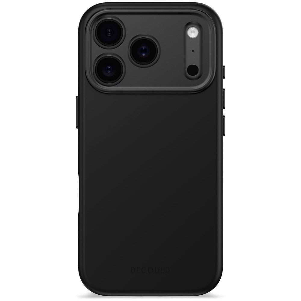 Decoded iPhone 17 Pro AntiMicrobial Silikon Deksel - MagSafe Kompatibel - Phantom Black