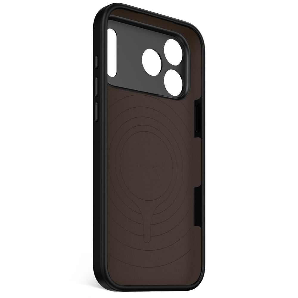 Decoded iPhone 17 Pro Max AntiMicrobial Silikon Deksel - MagSafe Kompatibel - Phantom Black