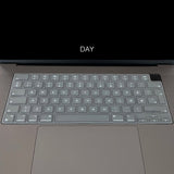 Philbert MacBook Pro 14/16" M1/M2/M3 (2021-2023) Keyboard Deksel m. Nordisk Tastatur - Gjennomsiktig & Svart