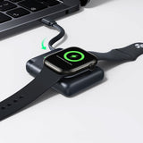 Baseus EnerFill 5W Powerbank for Apple Watch med Trådløs Lading & Innebygd USB-C Kabel - Svart