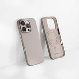iPhone 16 Pro Epico Mag+ Silikon Deksel - MagSafe Kompatibel - Titanium Beige