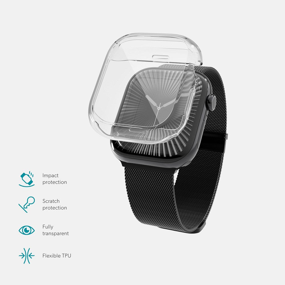 Epico Apple Watch 4/5/6/SE (40mm) Hero Case Fleksibelt Plastdeksel - Gjennomsiktig