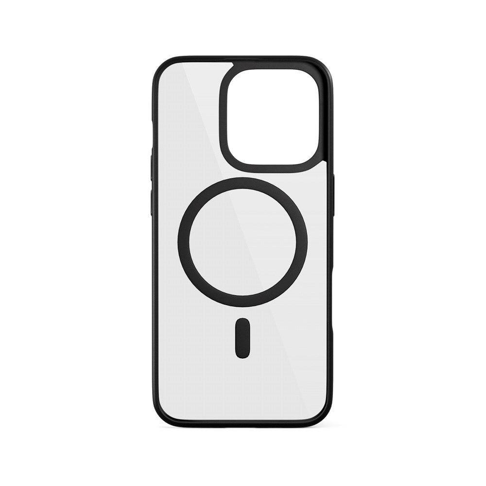 Epico iPhone 16 Pro Mag+ Hero Deksel - MagSafe-Kompatibel - Gjennomsiktig / Svart