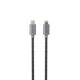 Epico Braided PD 60W USB-C til Lightning Kabel - 1.8m - Space Grey