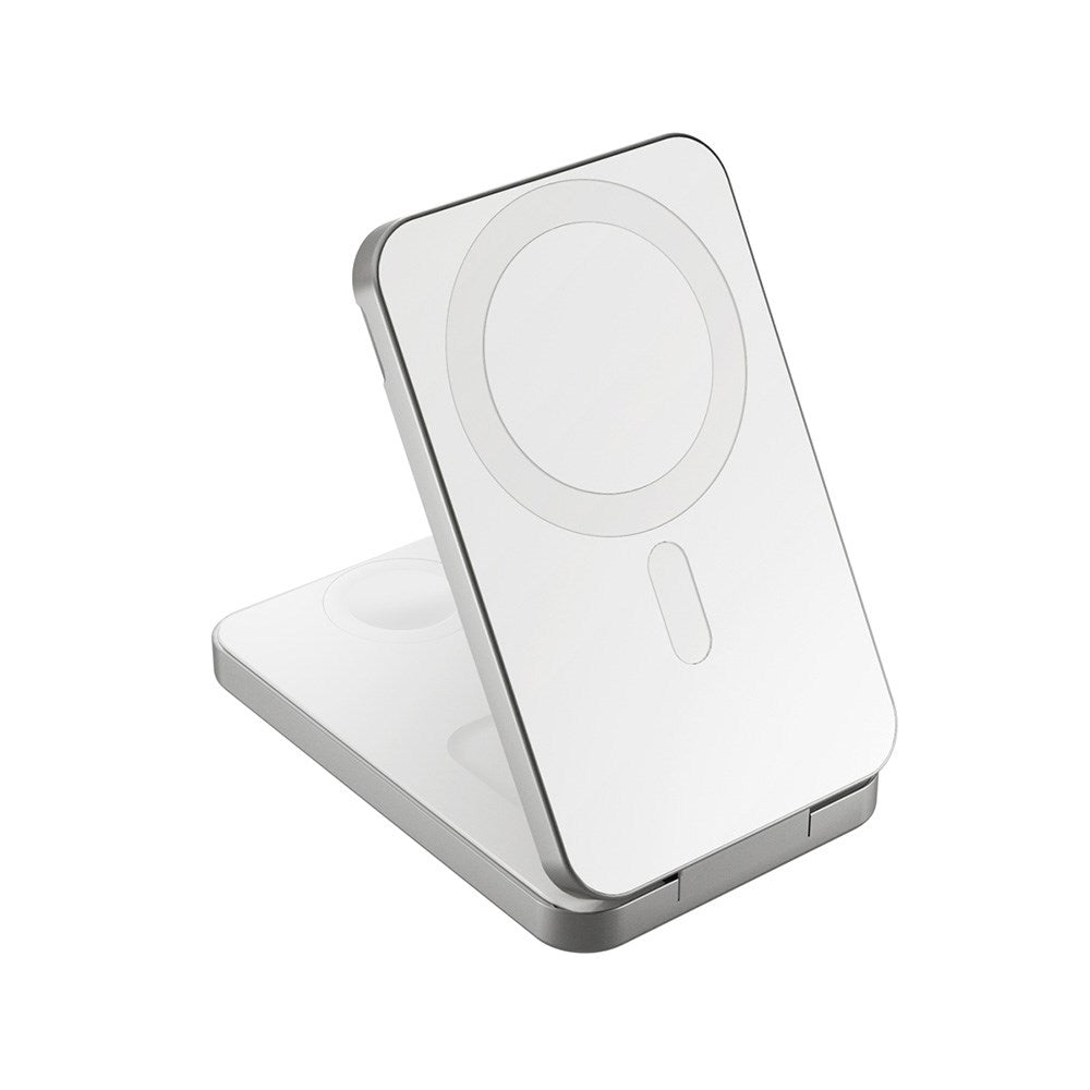 Epico 8000mAh Trådløs Powerbank med Stativfunksjon - Hvit