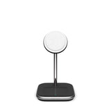 Epico Magnetisk 2-i-1 Trådløs Lader 15W m. PD 20W Vegglader - MagSafe Kompatibel - Svart