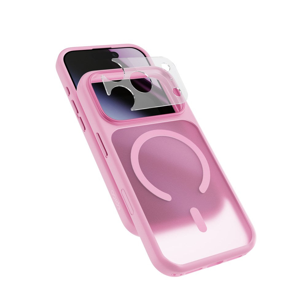 iPhone 18 Pro / 17 Pro Epico HeroMatte Pro Mag+ Deksel m. Kamerabeskyttelse - MagSafe Kompatibel - Rosa