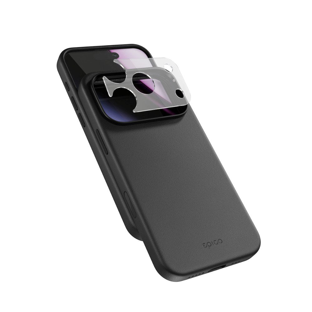 iPhone 18 Pro Max / 17 Pro Max Epico Leather Pro Mag+ Deksel m. Kamerabeskyttelse - MagSafe Kompatibel - Svart