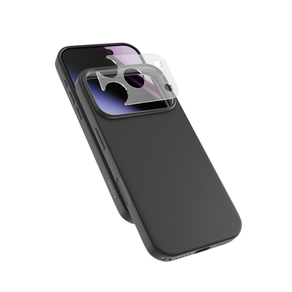 iPhone 18 Pro / 17 Pro Epico Silicone Pro Mag+ Deksel m. Kamerabeskyttelse - MagSafe Kompatibel - Svart