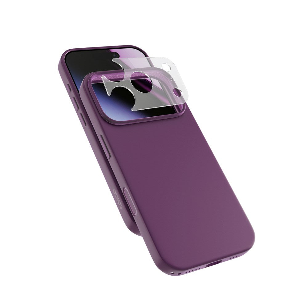 iPhone 18 Pro Max / 17 Pro Max Epico Silicone Pro Mag+ Deksel m. Kamerabeskyttelse - MagSafe Kompatibel - Lilla