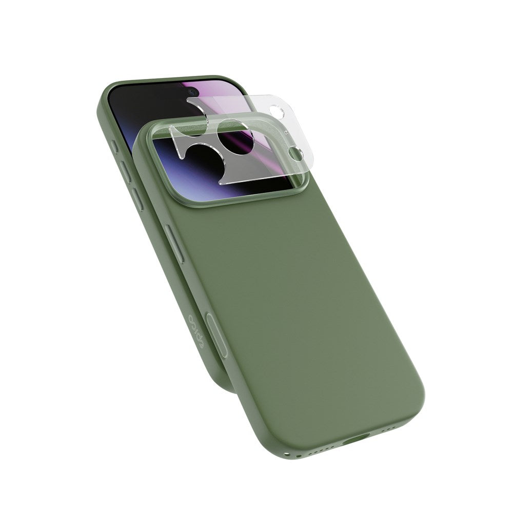 iPhone 18 Pro Max / 17 Pro Max Epico Silicone Pro Mag+ Deksel m. Kamerabeskyttelse - MagSafe Kompatibel - Grønn