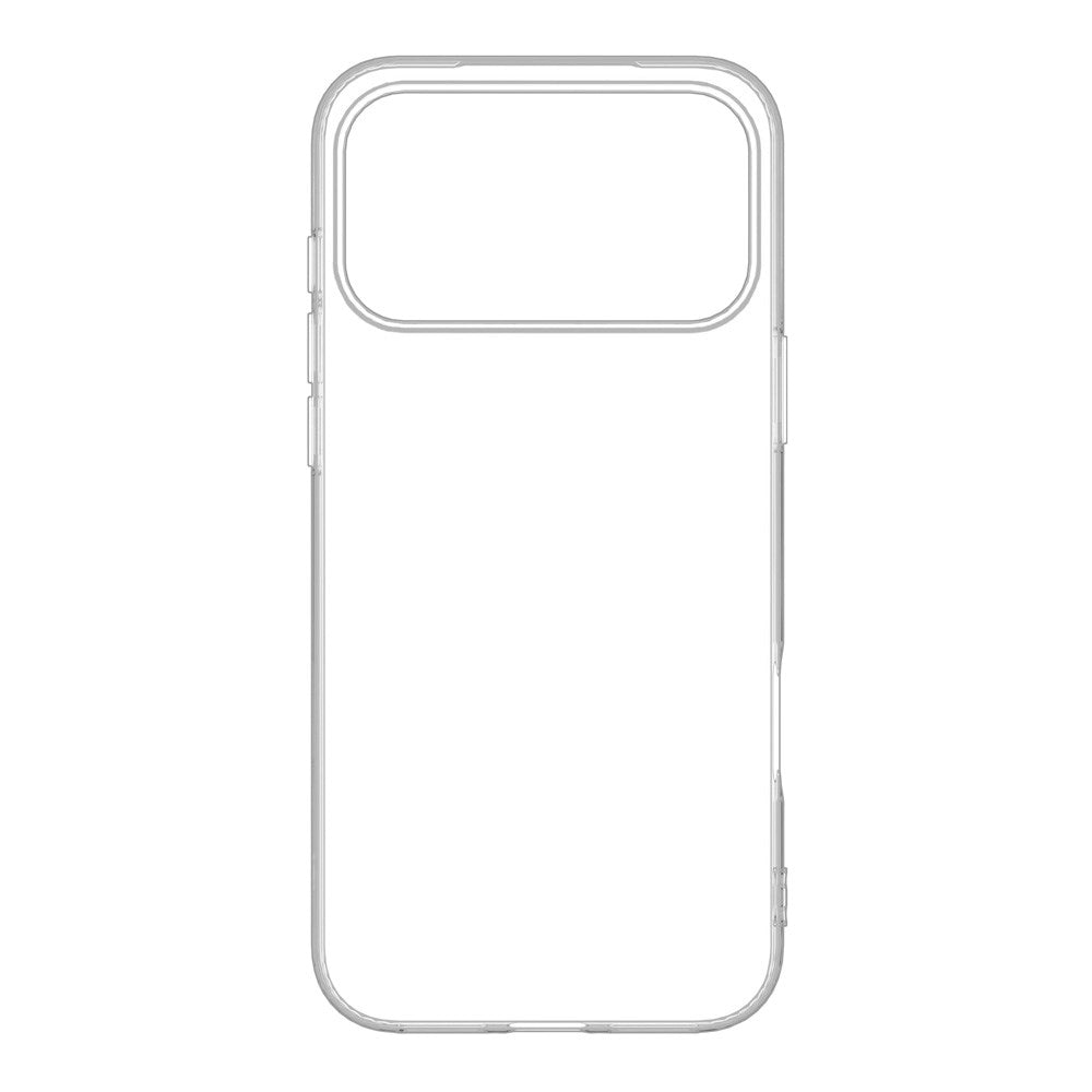 eSTUFF iPhone 17 Pro Max INFINITE VIENNA Fleksibelt Plast Deksel - 100% Resirkulert Plast - Gjennomsiktig