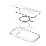 eSTUFF iPhone 16 Pro INFINITE OSLO Hybrid Plast Deksel - MagSafe Kompatibel - Gjennomsiktig