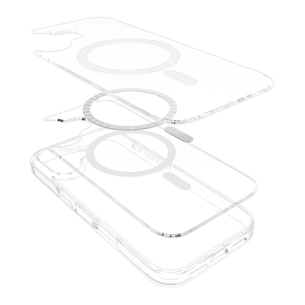 eSTUFF iPhone 17 INFINITE OSLO Hybrid Plast Deksel - MagSafe Kompatibel - Gjennomsiktig