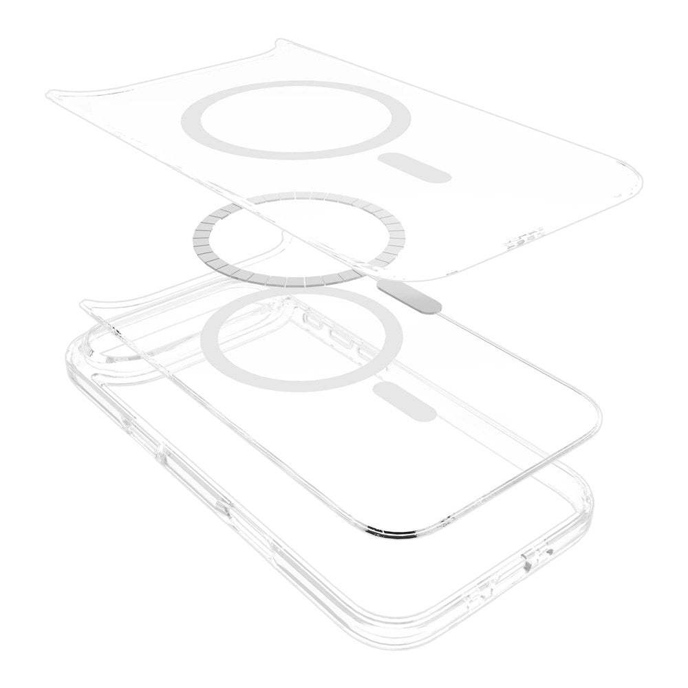 eSTUFF iPhone Air INFINITE OSLO Hybrid Plast Deksel - MagSafe Kompatibel - Gjennomsiktig