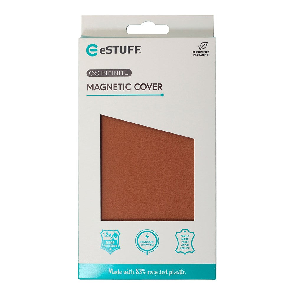 eSTUFF iPhone 16 INFINITE VENICE Skinndekket Plastdeksel - MagSafe-Kompatibel - Brun
