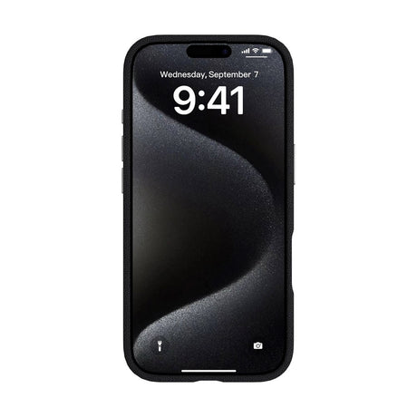 eSTUFF iPhone 17 INFINITE VENICE Kunstskinntrukket Plast Deksel – MagSafe Kompatibelt – Svart