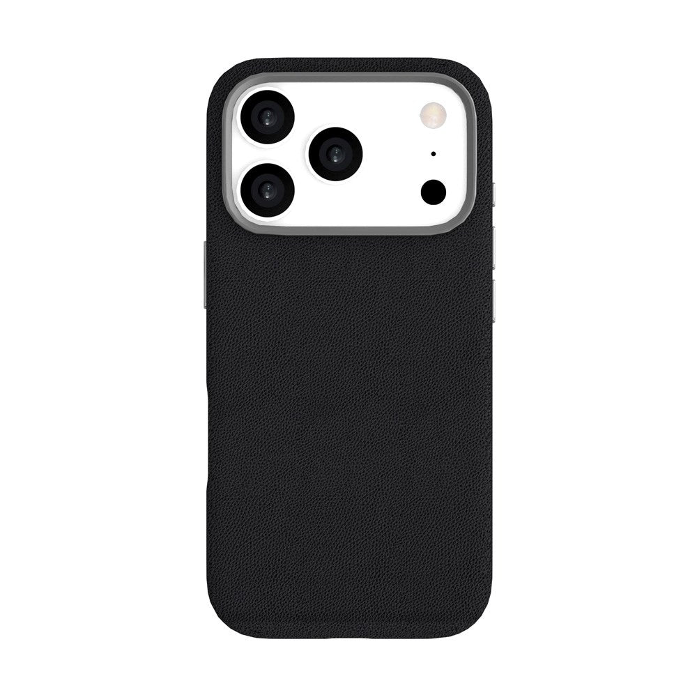 eSTUFF iPhone 17 Pro INFINITE VENICE Kunstskinntrukket Plast Deksel – MagSafe Kompatibelt – Svart