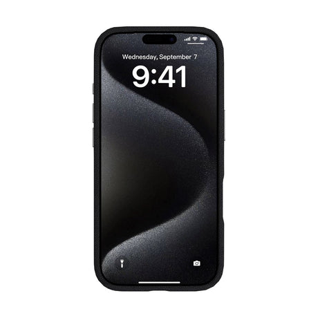 eSTUFF iPhone 17 Pro INFINITE VENICE Kunstskinntrukket Plast Deksel – MagSafe Kompatibelt – Svart
