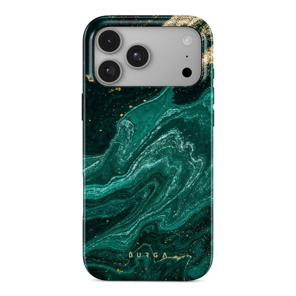 iPhone 18 Pro Burga Tough Fashion Deksel - MagSafe Kompatibel - Emerald Pool