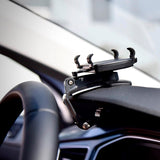 Universal Bilholder m. Klype/Klips - 180° rotation - Max Mobil: 95mm - Svart
