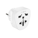 Fixed Reiseadapter for EU / UK / USA / AUS - Hvit