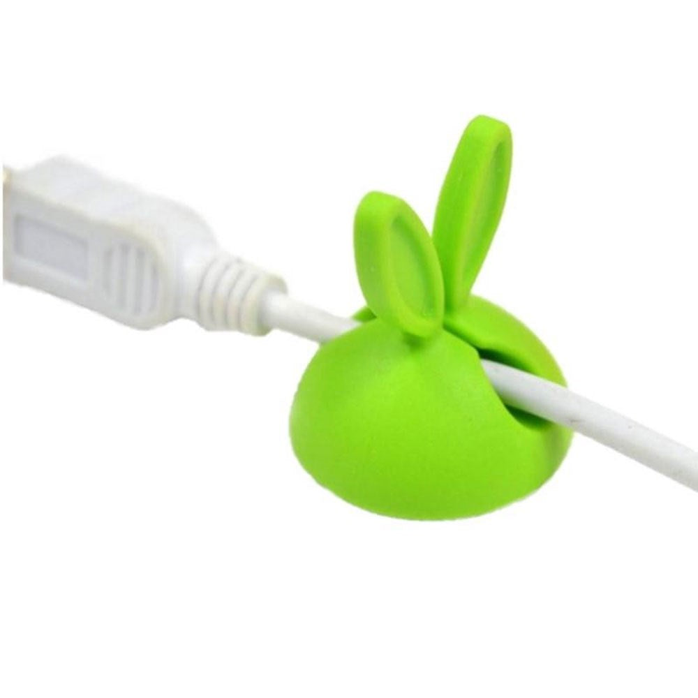 Telcon Fleksibel Plast Kabelholder - 4 stk - Grønn