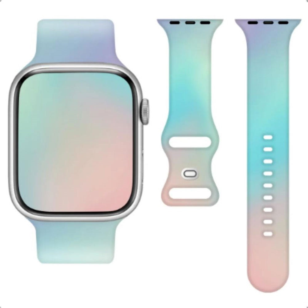 Apple Watch (42/44/SE/45/46/49mm) Telcon Silikon Reim - Mint