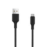 Setty USB-A til USB-C Kabel 2A - 1m - Svart