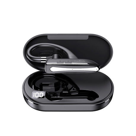 Maxlife MXBH-01 Bluetooth Hodesett med Ladeetui - Svart