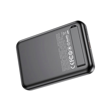 XO 20W Magnetisk Powerbank 10 000mAh med USB-C og Stativfunksjon - Svart