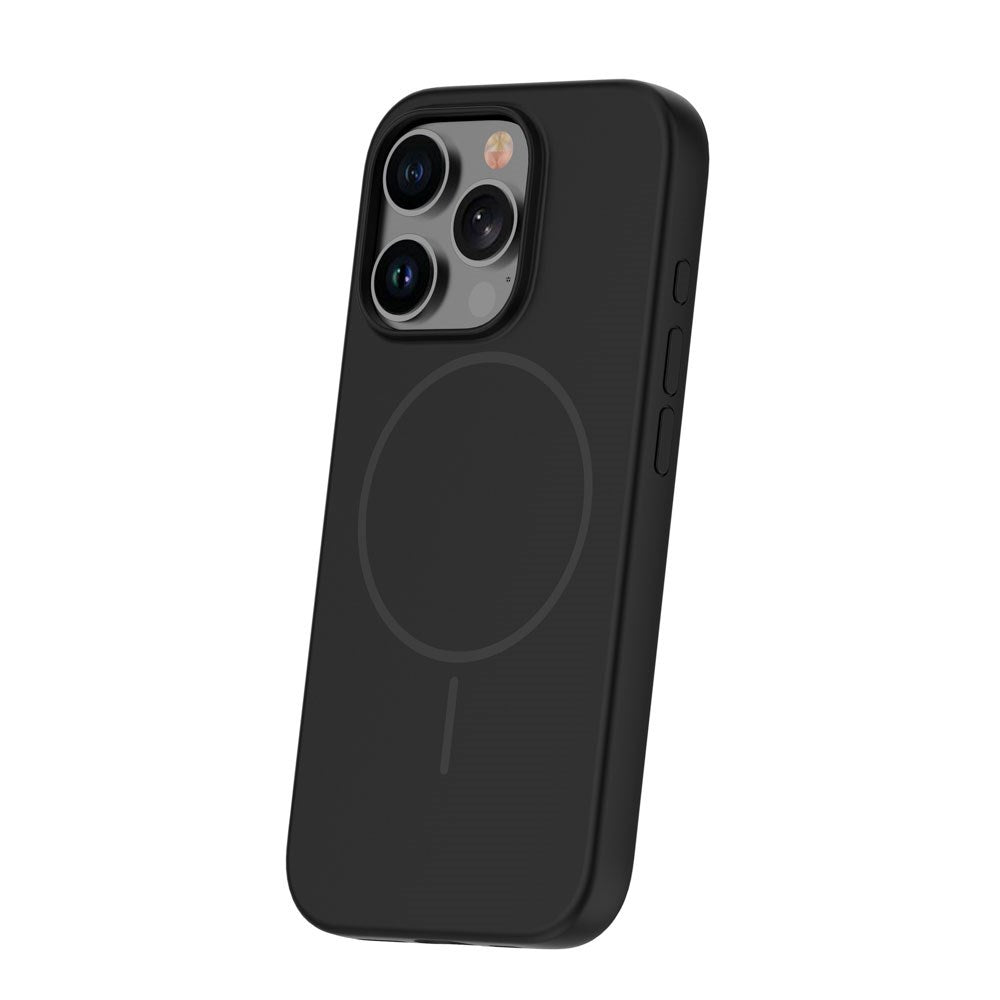 iPhone 12/12 Pro Silicone Thin Deksel - MagSafe Kompatibel - Svart