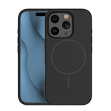 iPhone 14 Pro Silicone Thin Deksel - MagSafe Kompatibel - Svart