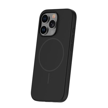 iPhone 15 Silicone Thin Deksel - MagSafe Kompatibel - Svart