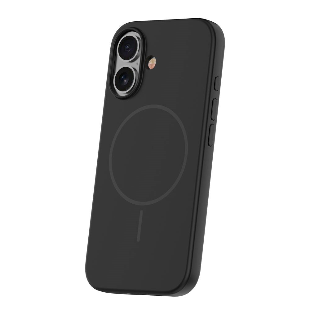iPhone 16 Silicone Thin Deksel - MagSafe Kompatibel - Svart