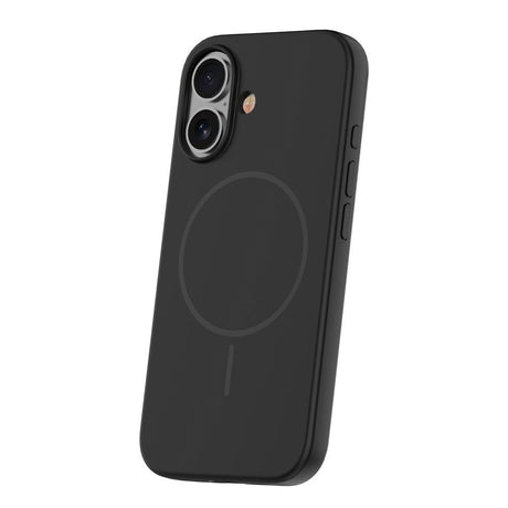 iPhone 16 Silicone Thin Deksel - MagSafe Kompatibel - Svart