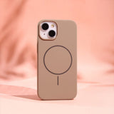 iPhone 16 Silicone Thin Deksel - MagSafe Kompatibel - Brun