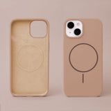 iPhone 16 Pro Silicone Thin Deksel - MagSafe Kompatibel - Brun