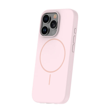 iPhone 15 Silicone Thin Deksel - MagSafe Kompatibel - Rosa