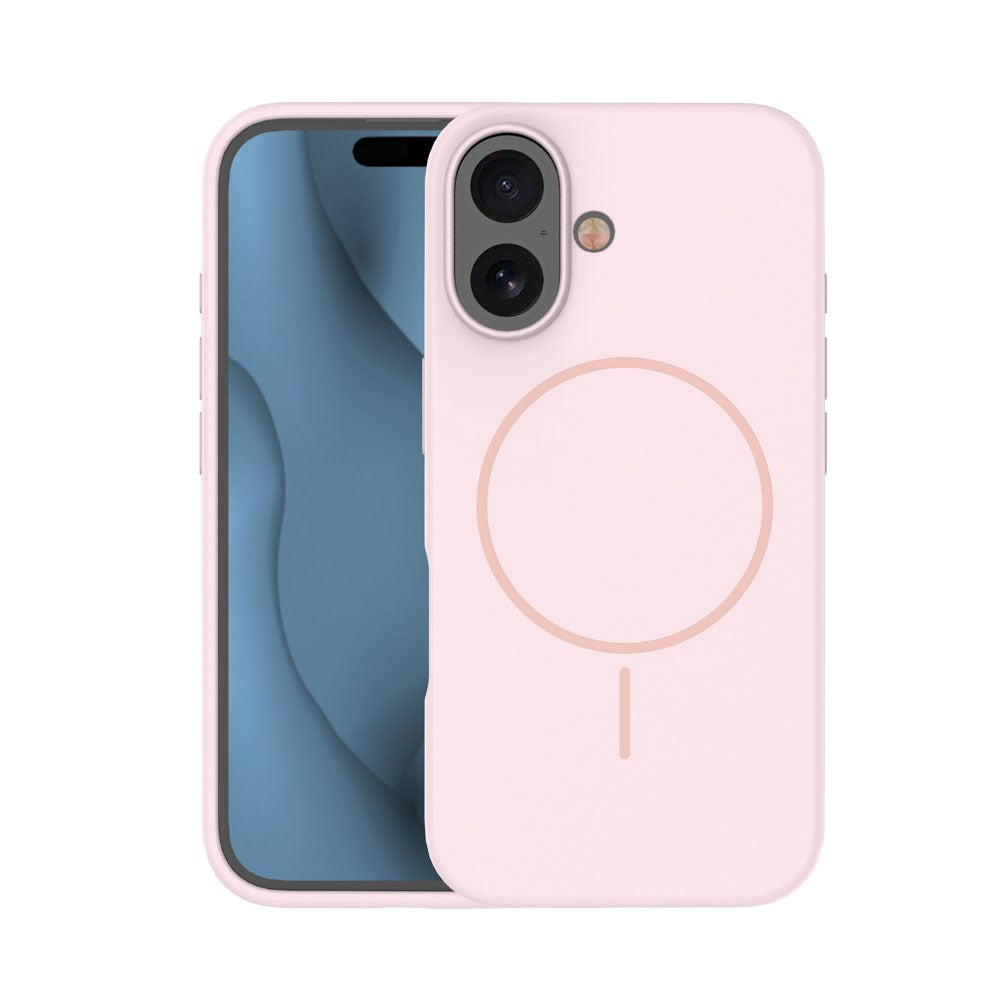 iPhone 16 Silicone Thin Deksel - MagSafe Kompatibel - Rosa