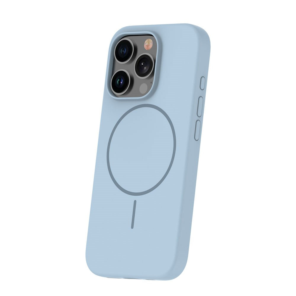 iPhone 16 Pro Silicone Thin Deksel - MagSafe Kompatibel - Lys Blå