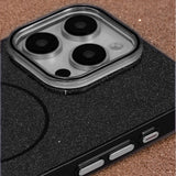iPhone 12/12 Pro Glitter Thin Deksel - MagSafe Kompatibel - Svart